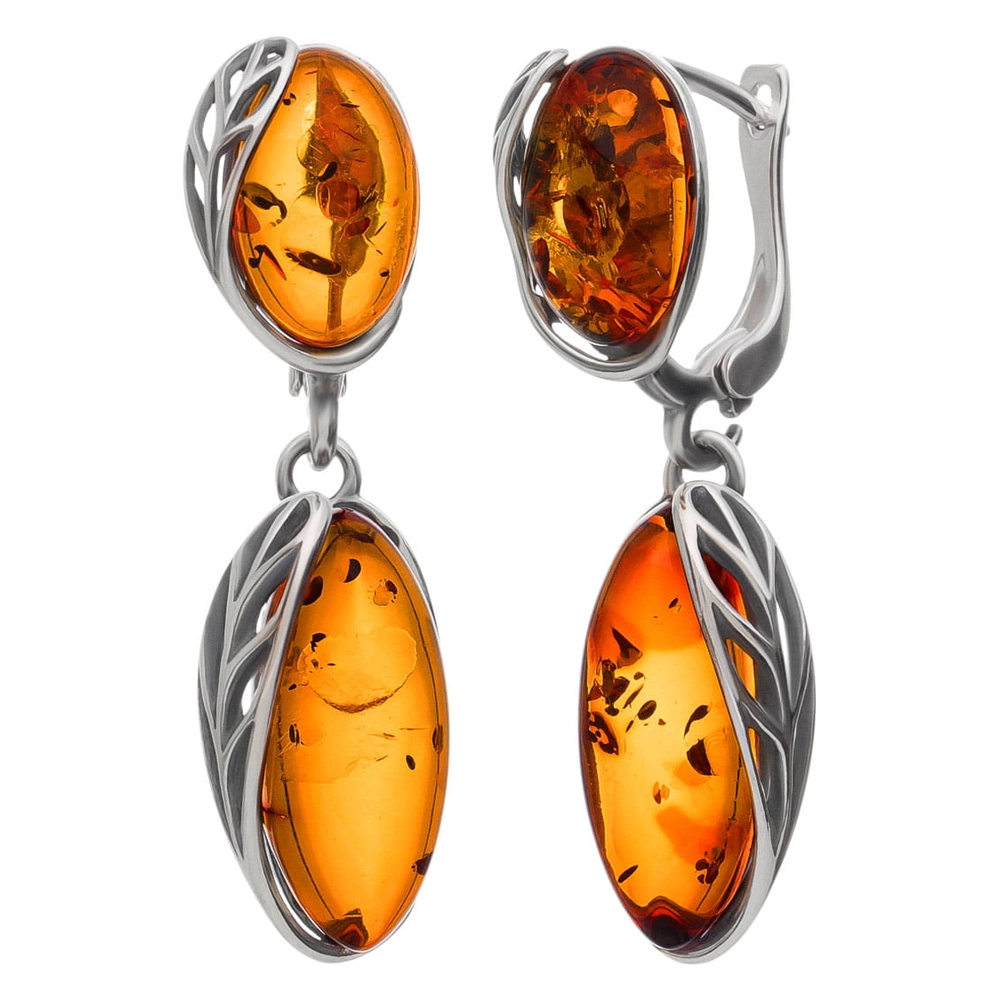 Amber Earrings Polish